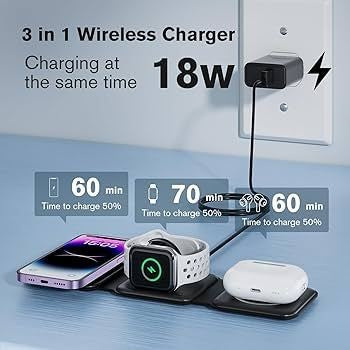 PowerLink 18W 3-in-1 Fast Wireless Charging Station