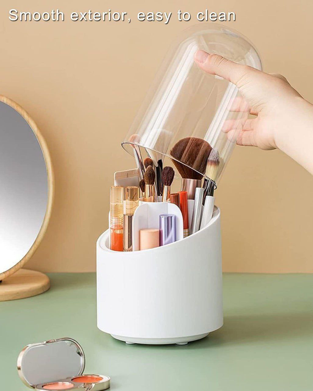 Enchant Rotate™ Luxury Makeup Organizer: Effortless Beauty in 360°