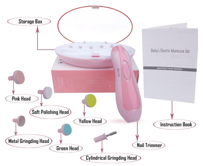 Tiny Trim Electric Baby Nail Care System