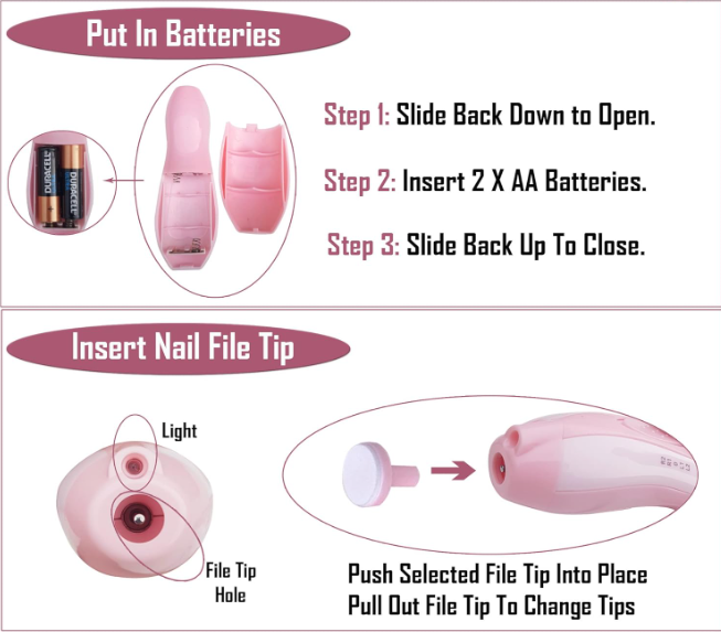 Tiny Trim Electric Baby Nail Care System