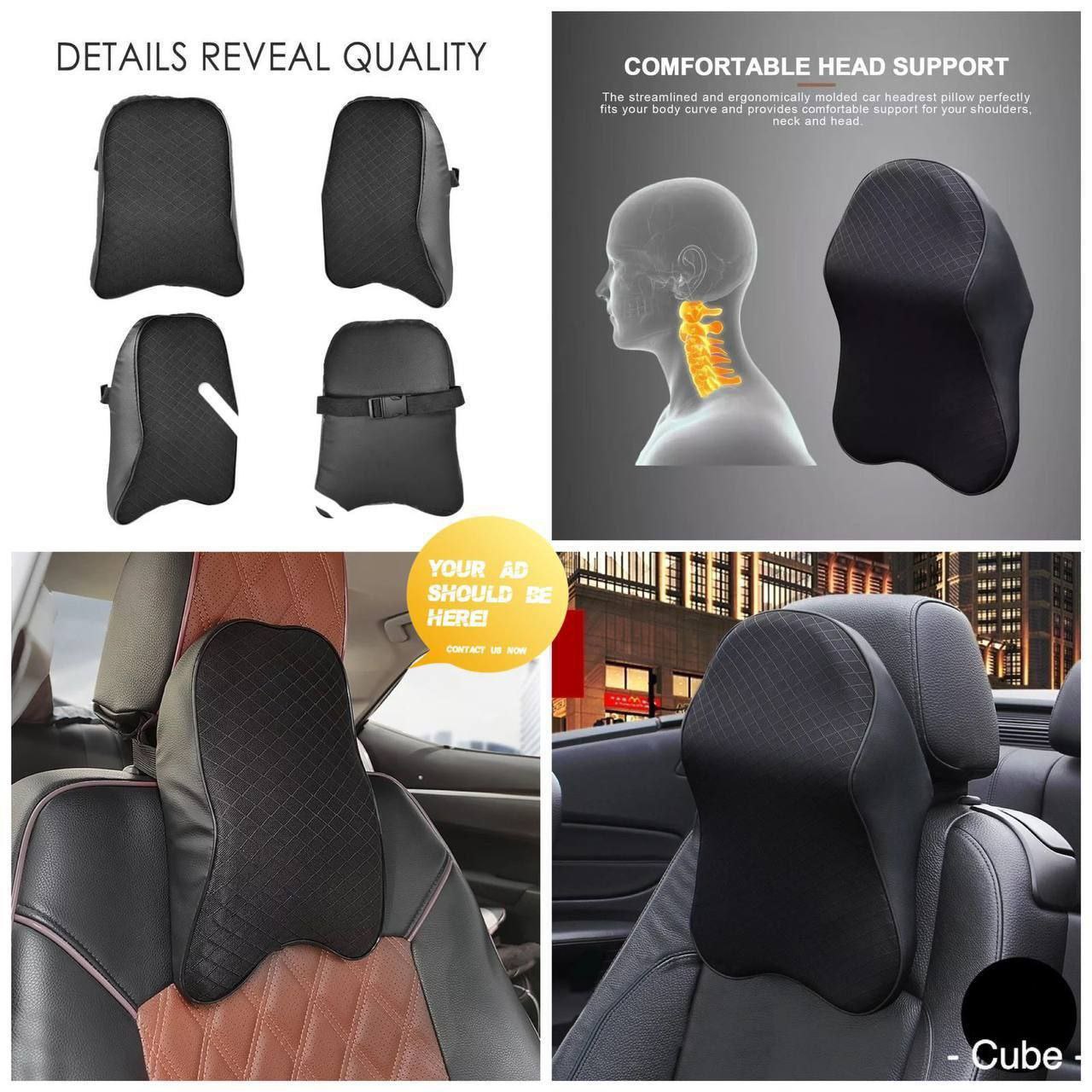 Comfort Drive Memory Foam Headrest Pillow