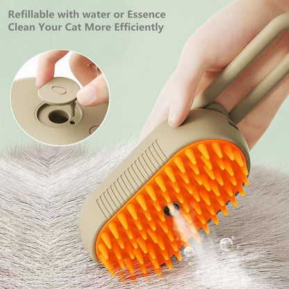 Purrfect Steam Groomer: 3-in-1 Cat & Dog Spa Brush