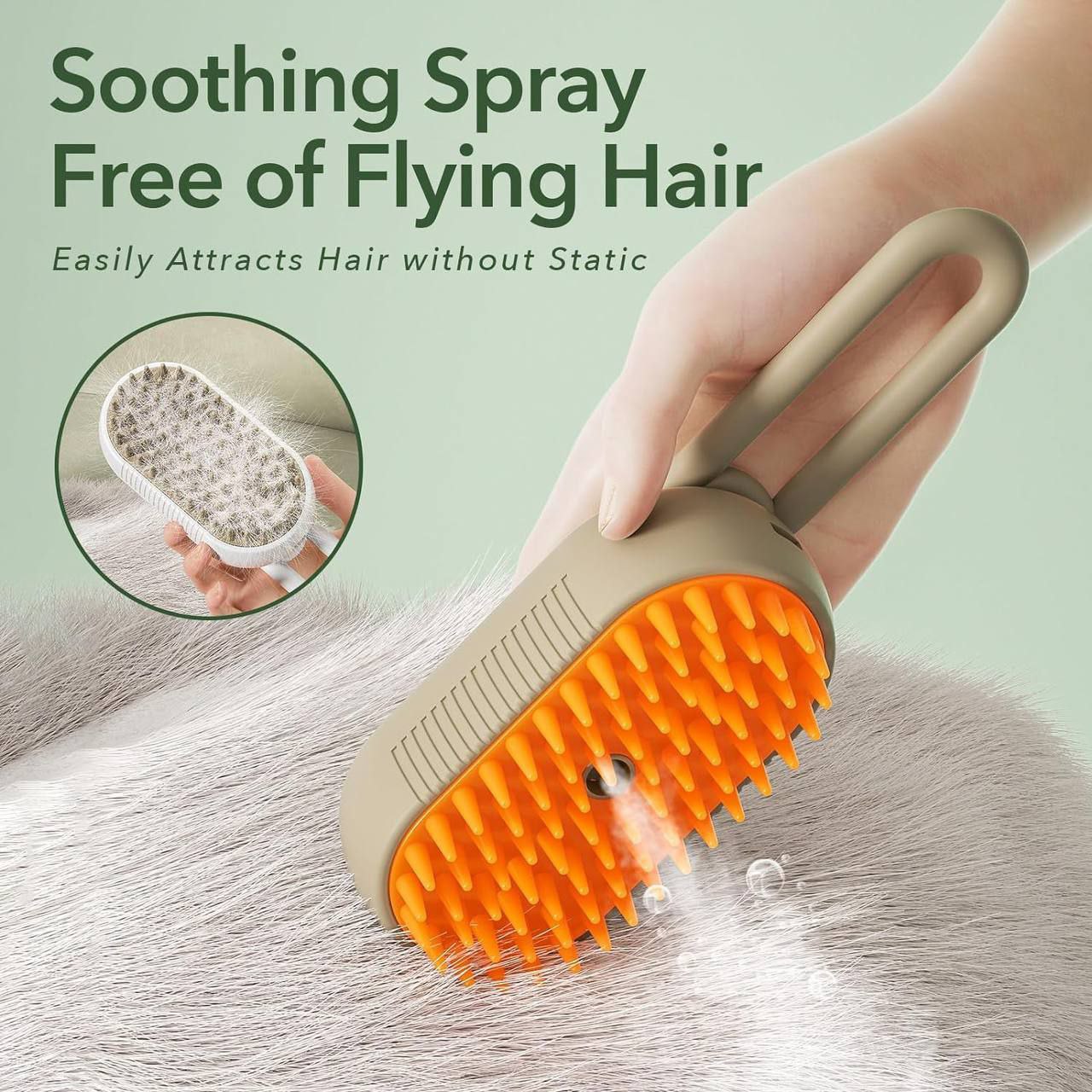 Purrfect Steam Groomer: 3-in-1 Cat & Dog Spa Brush