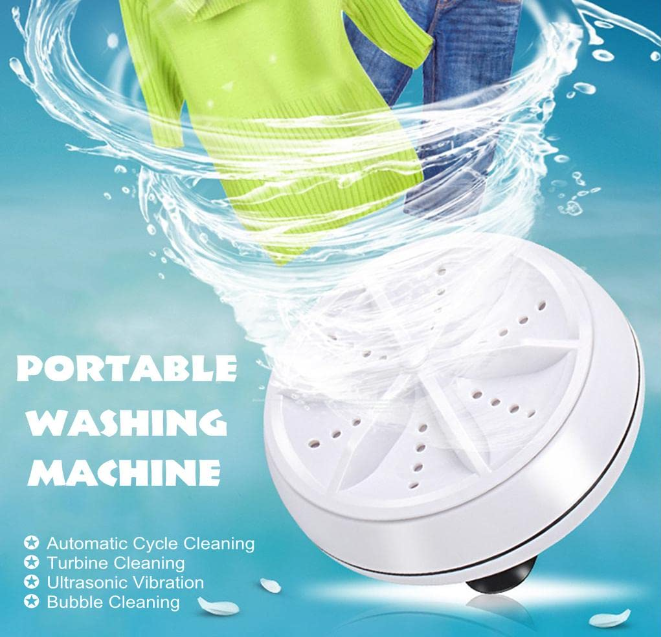 Ultraclean Mini Wave: Portable Ultrasonic Laundry Companion