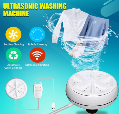 Ultraclean Mini Wave: Portable Ultrasonic Laundry Companion