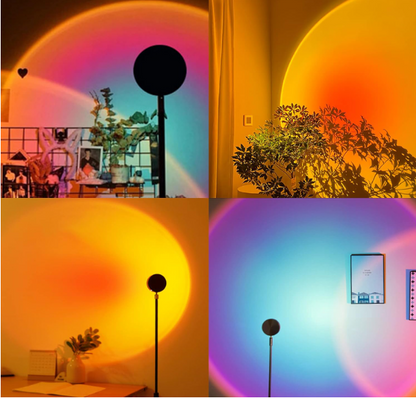 Tranquility: 16-in-1 Sunset Lamp with Remote Control