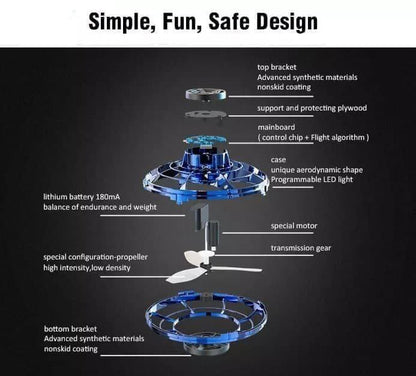 LuminaTwirl™ UFO Flying Spinner